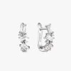 Ania Haie Glow Getter Crystal Cluster Silver Huggie Earrings