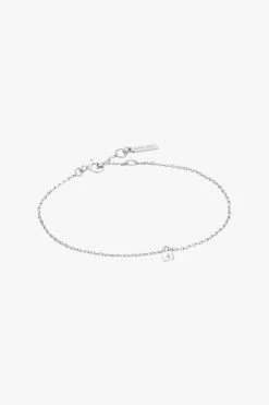 Ania Haie Jewellery Under Lock + Key Fine Padlock Silver Bracelet