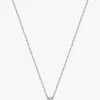 Ania Haie Under Lock + Key Fine Padlock Silver Necklace Jewellery