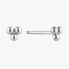 Ania Haie Modern Minimalism Small Silver Three Ball Stud Earrings