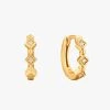 Ania Haie Jewellery Ear We Go Gold Sparkle Huggie Hoop Earrings