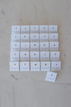 Sophie Little Letter Single Stud Gold Earring The Edit