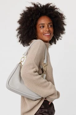 SABEN Bags Support Local Odette Glacier Shoulder Bag With Gold Chain Detail