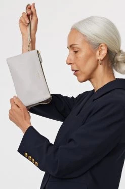 SABEN Bags Tilly Multi Pocket Glacier Leather Crossbody Clutch Support Local