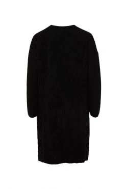 Among The Brave New In Secure Black Longline Knit Cardigan With Pockets