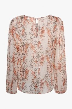 Ivy + Jack Selena Sand Floral Blouson LS Top Tops & Tees