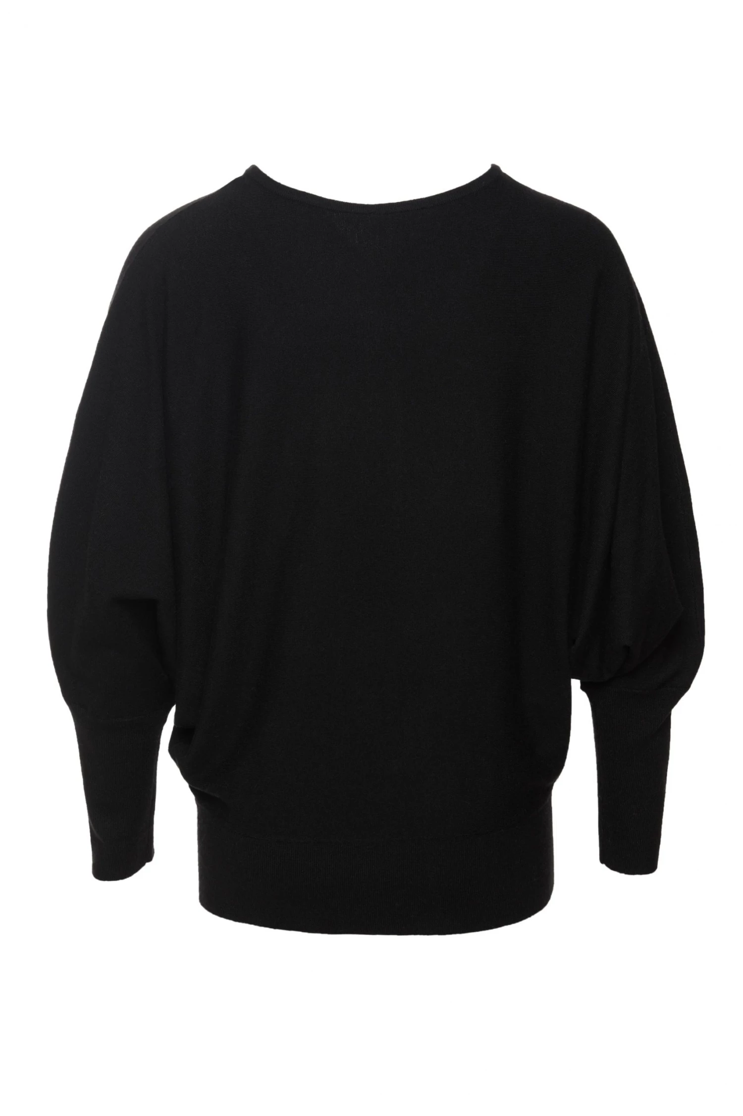 Among The Brave Knitwear Serene Black Soft Fine Gauge Bat Wing Knit