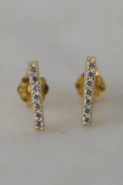 Sophie Jewellery Sparkle Bar Stud Earrings