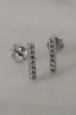 Sophie Jewellery Sparkle Bar Stud Earrings