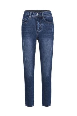 Among The Brave Stella Mid Blue Slim Leg Denim Jean