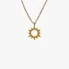 Audrey Loves Ruby Sunburst Sterling Silver 14k Gold Plated Necklace Jewellery