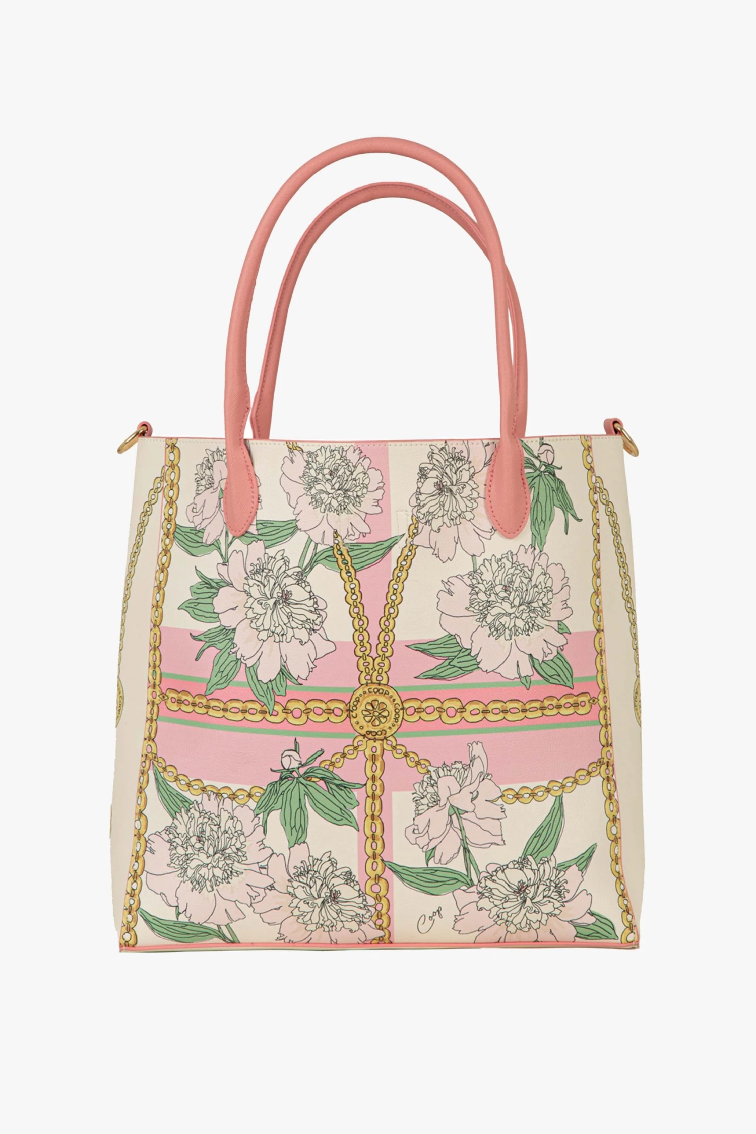 Coop Bag Of Beyond Cream Pleather Tote Bag Support Local