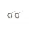 Pilgrim Tessa Preciosa Crystals On Small Silver Circle Studs