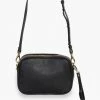 Federation The All Times Black Leather Cross Body Gunmetal Hardware Bag