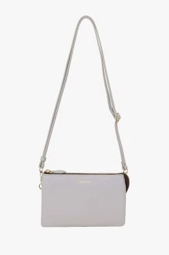 SABEN Bags Tilly Multi Pocket Glacier Leather Crossbody Clutch Support Local