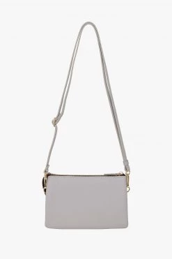 SABEN Bags Tilly Multi Pocket Glacier Leather Crossbody Clutch Support Local