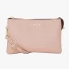 SABEN Bags Tilly Multi Pocket Tea Rose Leather Crossbody Clutch The Edit