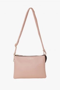 SABEN Bags Tilly's Big Sis Crossbody Tea Rose Leather Large Clutch Get The Look