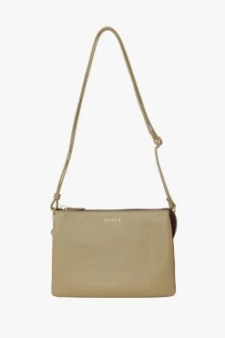 SABEN Bags Get The Look Tilly's Big Sis Crossbody Tussock Pale Green Leather Large Clutch