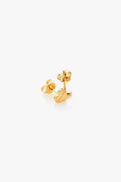 Stolen Support Local Tiny Heart Studs Gold Plated
