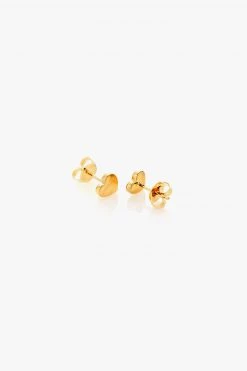 Stolen Support Local Tiny Heart Studs Gold Plated