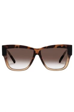 Le Specs Total Eclipse Tort Frame With Khaki Lens Square Sunglasses