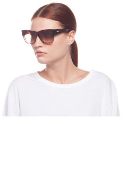 Le Specs Total Eclipse Tort Frame With Khaki Lens Square Sunglasses