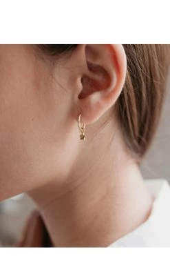 Sophie Twinkle Star Sleeper Earrings Gold Jewellery