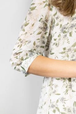 Among The Brave New In Lucid Garden Ivory Sheer Puff Sleeve Tiered Maxi Dress