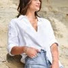 Ivy + Jack Ultimate White LS Linen Shirt Tops & Tees