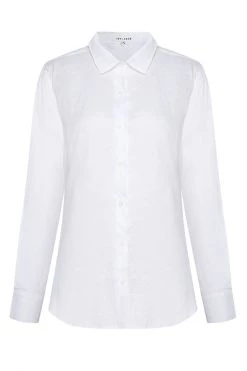 Ivy + Jack Ultimate White LS Linen Shirt Tops & Tees