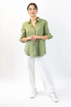 Ivy + Jack Tops & Tees Ultimate Forest Linen Shirt
