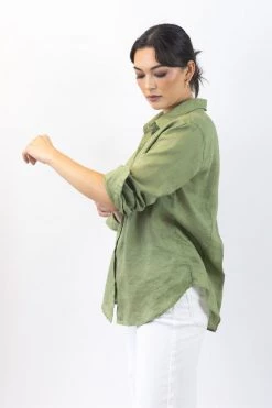 Ivy + Jack Tops & Tees Ultimate Forest Linen Shirt