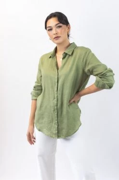 Ivy + Jack Tops & Tees Ultimate Forest Linen Shirt