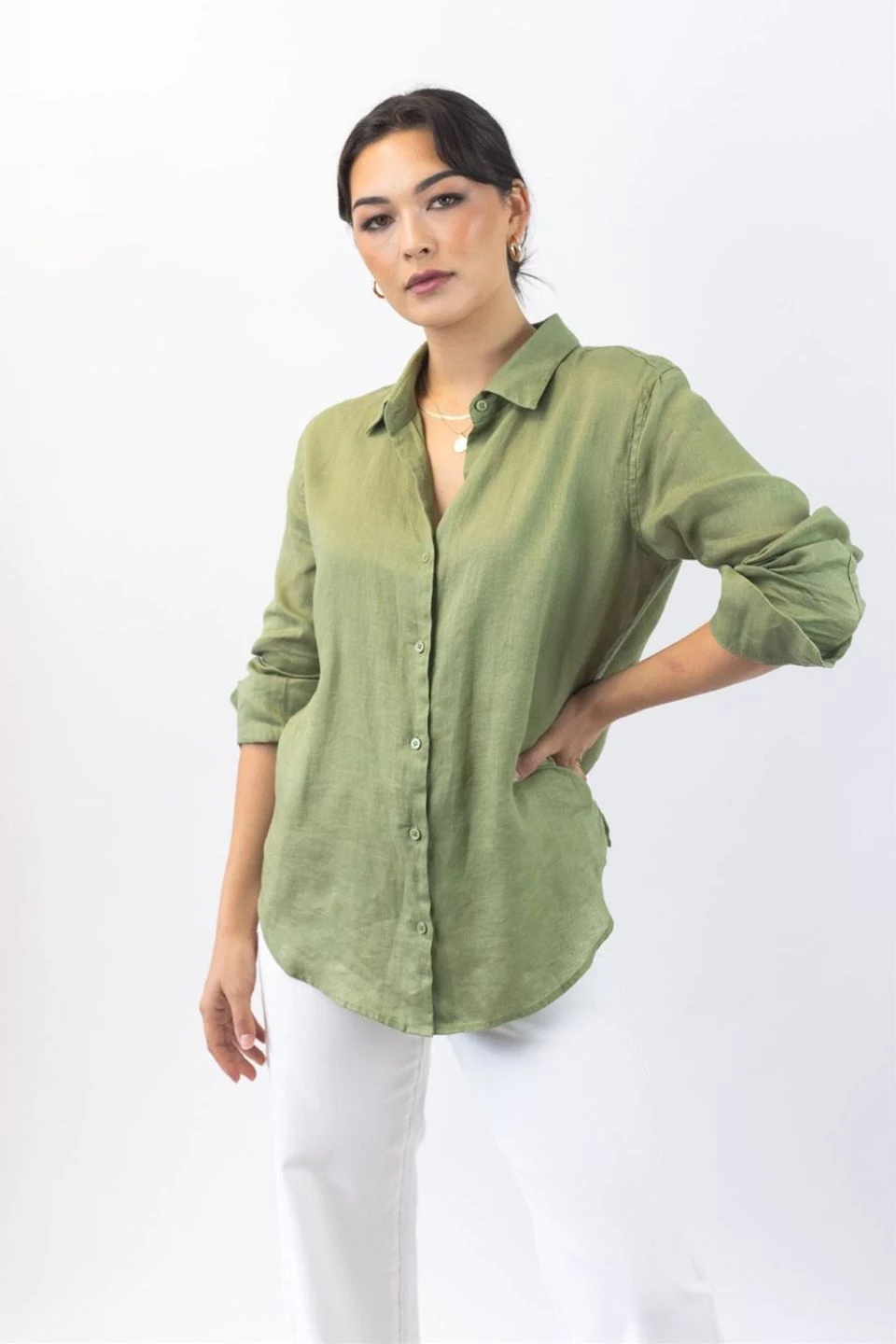 Ivy + Jack Tops & Tees Ultimate Forest Linen Shirt