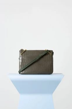 Vash Fifi Military Green Croc Mini Bag