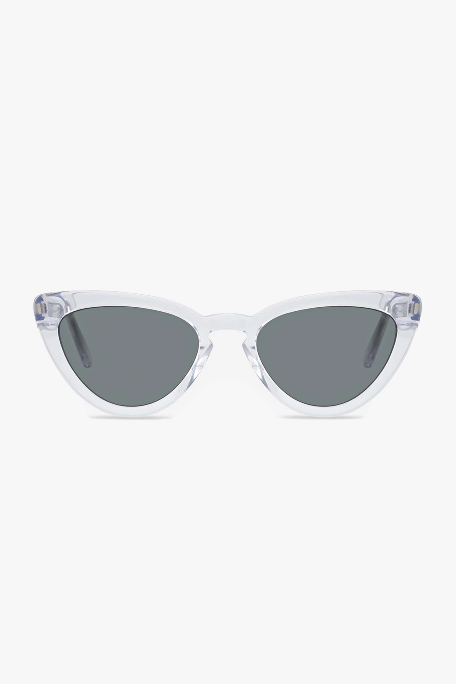 Status Anxiety Villain Clear Cat Eye Sunglasses