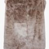 Home Lab Vegan Fur Throw Big Bear Pewter 130X 150cm