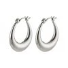Pilgrim Jewellery Annie Silver Plated Chunky Hoop Earrings