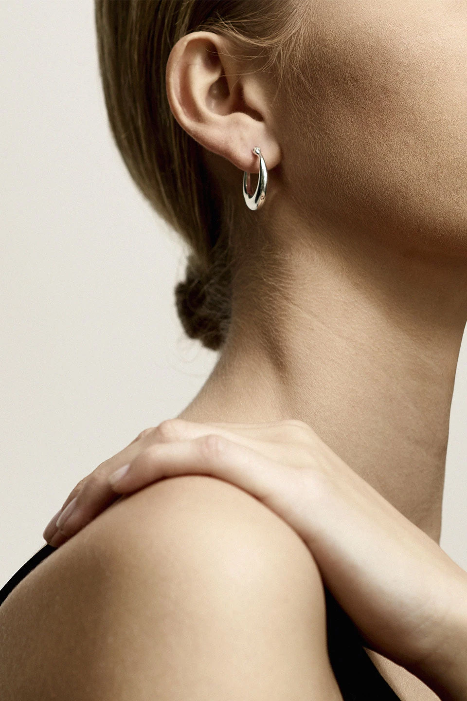 Pilgrim Jewellery Annie Silver Plated Chunky Hoop Earrings