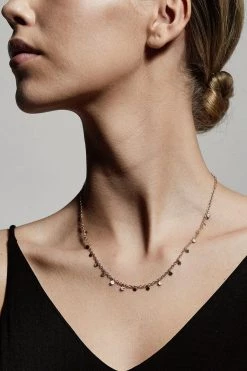 Pilgrim Panna Gold Multi Mini Charm Necklace