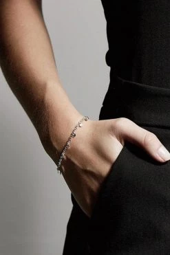 Pilgrim Panna Silver Plated Charm Bracelet Jewellery