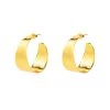 Brie Leon Jewellery Sabana Gold Wide Stud Hoop Earrings