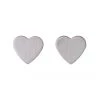 Pilgrim Jewellery Vivi Silver Plated Heart Stud Earrings