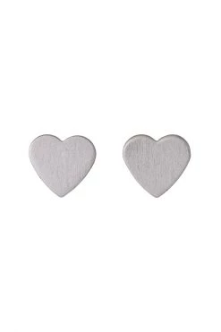 Pilgrim Jewellery Vivi Silver Plated Heart Stud Earrings