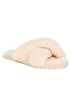 Emu Loungewear Basics Mayberry Natural Wool Crossover Slippers