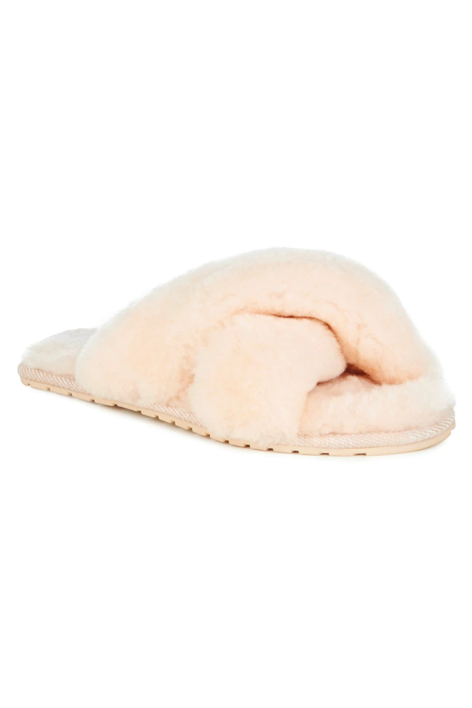 Emu Loungewear Basics Mayberry Natural Wool Crossover Slippers