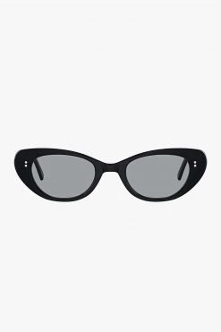 Status Anxiety Wonderment Narrow Black Sunglasses Eyewear