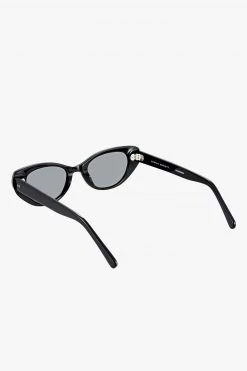 Status Anxiety Wonderment Narrow Black Sunglasses Eyewear