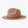 Brixton Hats & Beanies Wesley Packable Fedora Mojave Wool Felt Hat